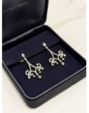(LIKE NEW) 2023 TIFFANY & CO. DIAMOND PLATINUM SCROLL DANGLE EARRINGS 