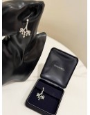 (LIKE NEW) 2023 TIFFANY & CO. DIAMOND PLATINUM SCROLL DANGLE EARRINGS 