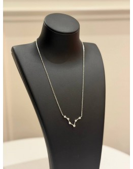 (UNUSED) 18K 750 WHITE GOLD NATURAL DIAMOND CONSTELLATION NECKLACE