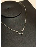 (UNUSED) 18K 750 WHITE GOLD NATURAL DIAMOND CONSTELLATION NECKLACE