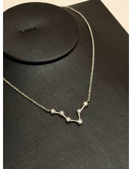(UNUSED) 18K 750 WHITE GOLD NATURAL DIAMOND CONSTELLATION NECKLACE
