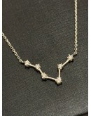 (UNUSED) 18K 750 WHITE GOLD NATURAL DIAMOND CONSTELLATION NECKLACE