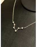 (UNUSED) 18K 750 WHITE GOLD NATURAL DIAMOND CONSTELLATION NECKLACE