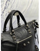 (LIKE NEW) BALENCIAGA LE CAGOLE TOTE BAG IN BLACK LEATHER