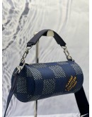 (LIKE NEW) LOUIS VUITTON SOFT POLOCHON PM CROSSBODY BAG IN BLUE DAMIER HERITAGE CANVAS