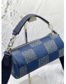 (LIKE NEW) LOUIS VUITTON SOFT POLOCHON PM CROSSBODY BAG IN BLUE DAMIER HERITAGE CANVAS