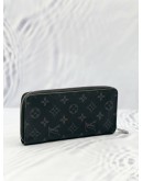 LOUIS VUITTON ZIPPY VERTICAL LONG WALLET IN BLACK MONOGRAM ECLIPSE CANVAS 