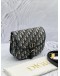 (LIKE NEW) CHRISTIAN DIOR MEDIUM DIOR BOBBY CROSSBODY BAG IN BLUE DIOR OBLIQUE JACQUARD WITH CALFSKIN LEATHER