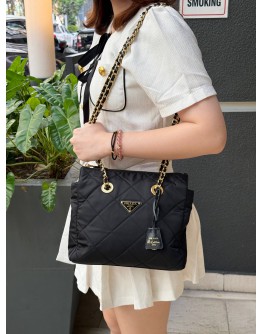 (LIKE NEW) PRADA RE-EDITION 1995 CHAINE RE-NYLON SHOULDER BAG IN BLACK NYLON