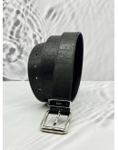 CHRISTIAN DIOR BELT SIZE 105 CM IN BLACK DIOR OBLIQUE GALAXY LEATHER 