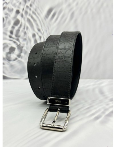 CHRISTIAN DIOR BELT SIZE 105 CM IN BLACK DIOR OBLIQUE GALAXY LEATHER 