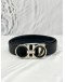 (LIKE NEW) SALVATORE FERRAGAMO GANCINI BELT SIZE 98 CM IN BLACK LEATHER