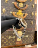 (LIKE NEW) 2023 TIFFANY & CO. ATLAS WOMENS COLLECTION 18K 750 YELLOW GOLD REF 25201086 BLACK DIAL 30MM AUTOMATIC WATCH