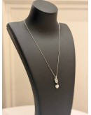 (UNUSED) TIFFANY & CO. HEART KEY DIAMOND NECKLACE IN 18K 750 WHITE GOLD WITH DIAMOND