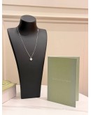 (UNUSED) 2024 VCA VAN CLEEF & ARPELS SWEET ALHAMBRA NECKLACE IN 18K 750 WHITE GOLD WITH DIAMOND -FULL SET-