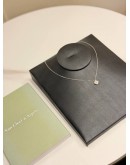 (UNUSED) 2024 VCA VAN CLEEF & ARPELS SWEET ALHAMBRA NECKLACE IN 18K 750 WHITE GOLD WITH DIAMOND -FULL SET-