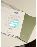 (UNUSED) 2024 VCA VAN CLEEF & ARPELS SWEET ALHAMBRA NECKLACE IN 18K 750 WHITE GOLD WITH DIAMOND -FULL SET-