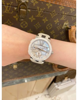 2020 ULYSSE NARDIN EXECUTIVE DUAL TIME LADY REF 243-10 MOTHER OF PEARL DIAL 40MM AUTOMATIC WATCH -FULL SET-