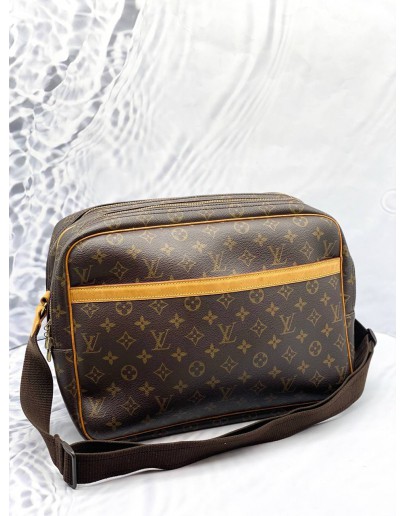 LOUIS VUITTON REPORTER GM MESSENGER BAG IN BROWN MONOGRAM CANVAS 