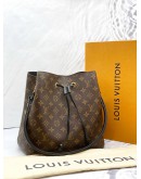 (LIKE NEW) LOUIS VUITTON NEONOE MM IN BROWN MONOGRAM CANVAS -FULL SET-