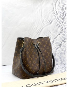 (LIKE NEW) LOUIS VUITTON NEONOE MM IN BROWN MONOGRAM CANVAS -FULL SET-