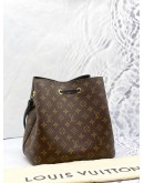 (LIKE NEW) LOUIS VUITTON NEONOE MM IN BROWN MONOGRAM CANVAS -FULL SET-