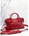 BALENCIAGA SMALL CLASSIC CITY BAG IN RED AGED CALFSKIN LEATHER 