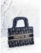(LIKE NEW) CHRISTIAN DIOR MINI DIOR BOOK TOTE BAG IN BLUE DIOR OBLIQUE EMBROIDERY 