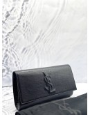 YSL SAINT LAURENT BELLE DE JOUR CLUTCH IN BLACK PATENT LEATHER