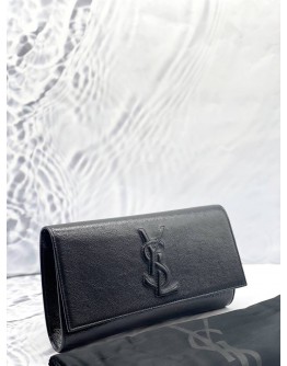 YSL SAINT LAURENT BELLE DE JOUR CLUTCH IN BLACK PATENT LEATHER