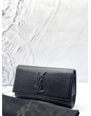 YSL SAINT LAURENT BELLE DE JOUR CLUTCH IN BLACK PATENT LEATHER
