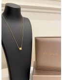 (UNUSED) 2022 BVLGARI B.ZERO1 NECKLACE IN 18K 750 ROSE GOLD WITH PAVE DIAMONDS -FULL SET-