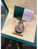 (LIKE NEW) ROLEX DAYTONA COSMOGRAPH 18K 750 WHITE GOLD REF 116509 SILVER RACING DIAL 40MM AUTOMATIC WATCH (2026 SERVICE) -FULL SET-