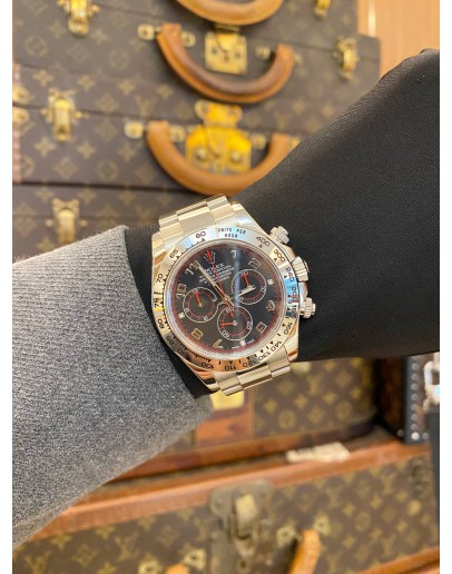 (UNUSED) ROLEX DAYTONA COSMOGRAPH 18K 750 WHITE GOLD REF 116509 SKY BLUE DIAL 40MM AUTOMATIC WATCH (2026 SERVICE) -FULL SET-