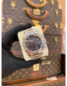 (UNUSED) ROLEX DAYTONA COSMOGRAPH 18K 750 WHITE GOLD REF 116509 SKY BLUE DIAL 40MM AUTOMATIC WATCH (2026 SERVICE) -FULL SET-