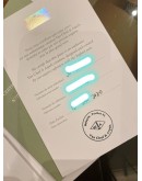 (UNUSED) 2020 VCA VAN CLEEF & ARPELS VINTAGE ALHAMBRA 5 MOTIFS BRACELET IN 18K 750 YELLOW GOLD WITH MOTHER OF PEARL -FULL SET-