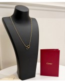 (UNUSED) 2022 CARTIER LOVE NECKLACE IN 18K 750 ROSE GOLD -FULL SET-