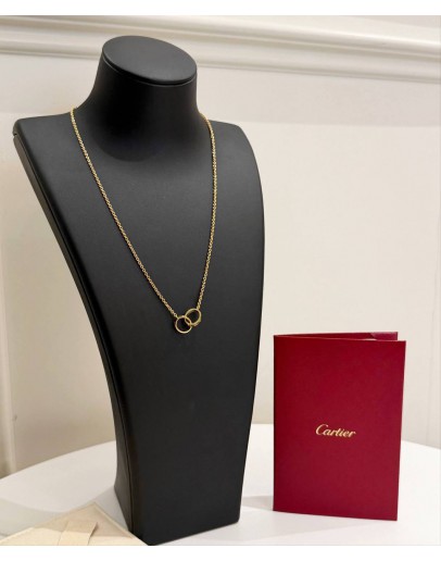 (UNUSED) 2022 CARTIER LOVE NECKLACE IN 18K 750 ROSE GOLD -FULL SET-