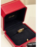 (UNUSED) 2024 CARTIER TRINITY RING SIZE 52 IN 18K 750 YELLOW GOLD WITH 18K 750 ROSE GOLD & 18K 750 WHITE GOLD -FULL SET-