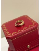 (UNUSED) 2024 CARTIER TRINITY RING SIZE 52 IN 18K 750 YELLOW GOLD WITH 18K 750 ROSE GOLD & 18K 750 WHITE GOLD -FULL SET-