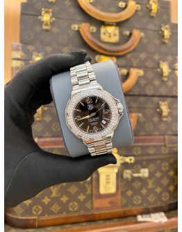 2014 TAG HEUER FORMULA 1 LADY DIAMOND REF WAC1214 BLACK DIAL 35MM QUARTZ WATCH -FULL SET-