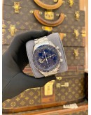 (UNUSED) 2017 OMEGA SPEEDMASTER PROFESSIONAL MOONWATCH GMT CHRONOGRAPH APOLLO 17 45TH ANNIVERSARY LIMITED EDITION REF 311.30.42.30.03.001 BLUE DIAL 42MM MANUAL WINDING WATCH -FULL SET-