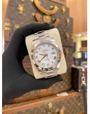 (UNUSED) 2025 ROLEX DATEJUST 41 REF 126300 WHITE ROMAN NUMERALS DIAL 41MM AUTOMATIC WATCH -FULL SET-