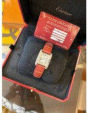 2020 CARTIER TANK ANGLAISE DIAMOND 18K 750 WHITE GOLD REF WT100015 WHITE ROMAN NUMERALS DIAL 22.7MM X 30.2MM QUARTZ WATCH -FULL SET-