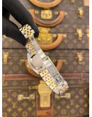 (LIKE NEW) 2009 ROLEX LADY DATEJUST HALF 18K 750 YELLOW GOLD JUBILEE DIAMOND REF 179313 CHAMPAGNE DIAL 26MM AUTOMATIC WATCH 