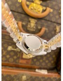 (LIKE NEW) 2009 ROLEX LADY DATEJUST HALF 18K 750 YELLOW GOLD JUBILEE DIAMOND REF 179313 CHAMPAGNE DIAL 26MM AUTOMATIC WATCH 