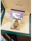 (LIKE NEW) 2009 ROLEX LADY DATEJUST HALF 18K 750 YELLOW GOLD JUBILEE DIAMOND REF 179313 CHAMPAGNE DIAL 26MM AUTOMATIC WATCH 