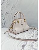TOD’S SELLA MINI TOP HANDLE BAG IN LIGHT PINK LEATHER 