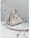TOD’S SELLA MINI TOP HANDLE BAG IN LIGHT PINK LEATHER 