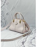 TOD’S SELLA MINI TOP HANDLE BAG IN LIGHT PINK LEATHER 